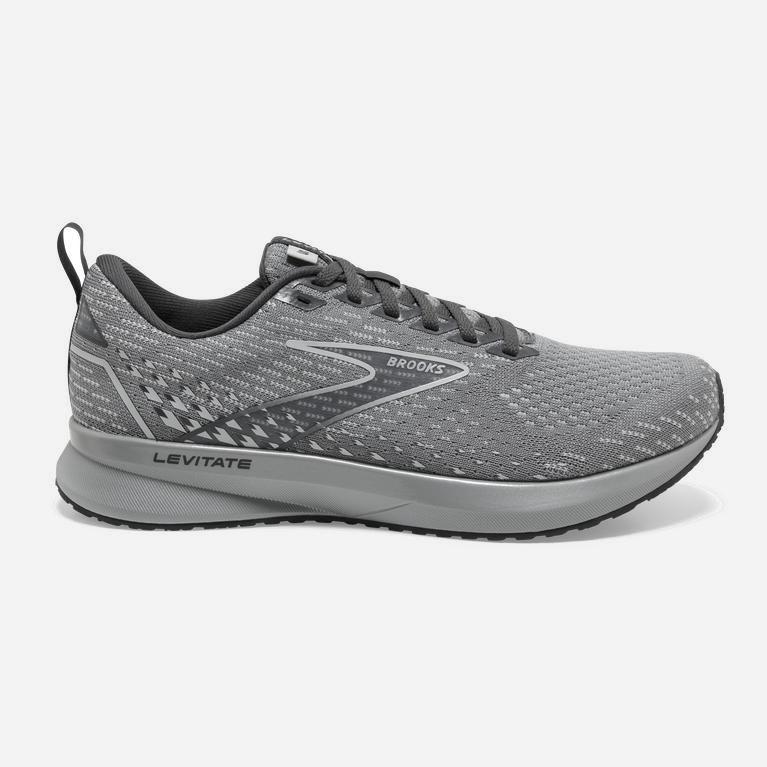 Brooks Levitate 5 Israel - Women's Road Running Shoes - Grey/Oyster/Blackened Pearl (92307-BJOE)